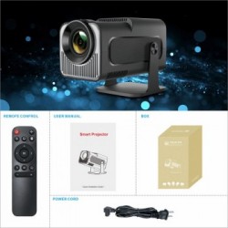 HY320 4K Smart Android Projector | WiFi 6 + Bluetooth 5.0 | Auto Keystone | 180 Inch Display