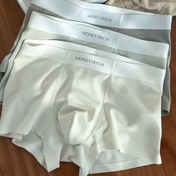 Directly Imported China MONEY RICH Ice Silk Underwear Set (3 Pcs)