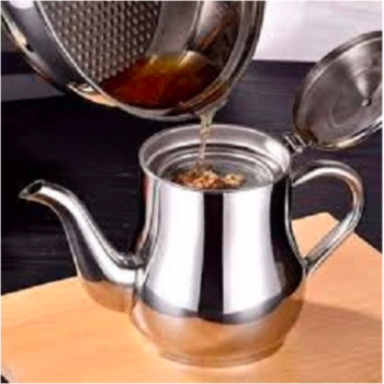 Stainless Steel Oil Strainer Pot Container Jug