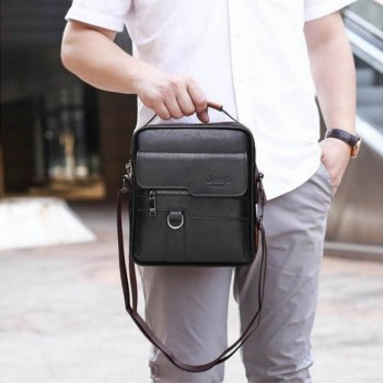 Jeep Bag Cross Body Solder Bag - Black