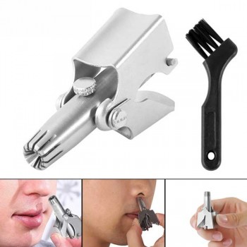 Stainless Steel Manual Nose Hair Trimmer