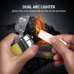 Waterproof Rechargeable Electric ARC Plasma Lighter with Flashlight Waterproof Rechargeable Electric ARC Plasma Lighter with Flashlight