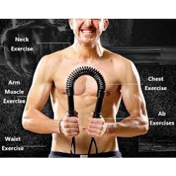 40 kg Power Twister Bar Arm Shoulder Builder Spring Exercise Chest and Bicep Blaster