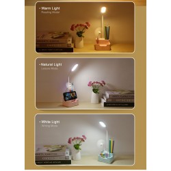 4 in 1 Multi-function LED Desk Lamp With Fan