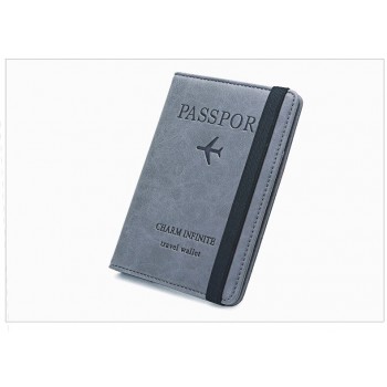  Business Leather Passport Covers Holder Wallet Case