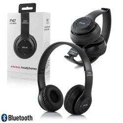 P47 Bluetooth Wireless Headphones Foldable with Microphone Stereo Earphones 3.5mm Audio Support FM P47 Bluetooth Wireless Headphones Foldable with Microphone Stereo Earphones 3.5mm Audio Support FM