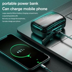 M12 TWS Wireless Bluetooth 5.3 Headphones Noise Reduction Touch Control Waterproof 2000mAh Charging Box M12 TWS Wireless Bluetooth 5.3 Headphones Noise Reduction Touch Control Waterproof 2000mAh Charging Box