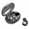 K20 TWS Bluetooth In-ear Earphone Stereo Music Calling Touch Wireless Headset with Digital Display Charging Case -Black