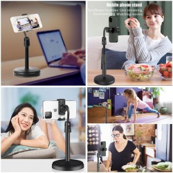 Height Adjustable Mobile Phone Stand Holder for Live Stream Height Adjustable Mobile Phone Stand Holder for Live Stream