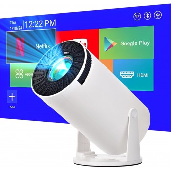 HY300 Android Smart Projector | WiFi & Bluetooth সহ HD Mini LED প্রজেক্টর