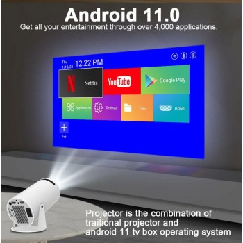 HY300 Android Smart Projector | WiFi & Bluetooth সহ HD Mini LED প্রজেক্টর