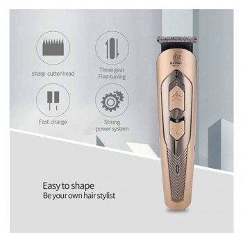 KEMEI KM-756 RECHARGEABLE HAIR CLIPPER PROFESSIONAL CORDLESS HAIR TRIMMER BEARD CUTTER SHAVING HAIRCUT MACHINE MEN