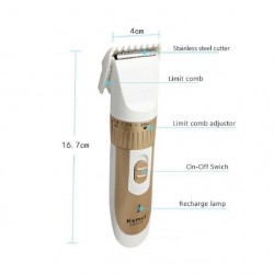 Kemei KM-9020 Electric Hair Clipper Rechargeable Men Hair Trimmer Gold Kemei KM-9020 Electric Hair Clipper Rechargeable Men Hair Trimmer Gold