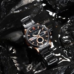 Curren 8384 Military Mens Analog Digital Watch-Black Curren 8384 Military Mens Analog Digital Watch-Black
