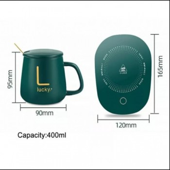 ELECTRIC HEATING COFFEE MUG & SAUCER