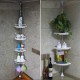 Corner Shelf 4-Tier White