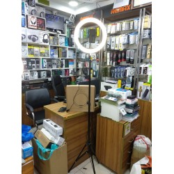 12INCH LED BEAUTY LIVE RING LIGHT WITH STAND COLOR 3 + PHONE HOLDER