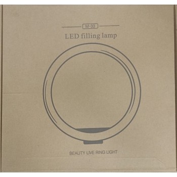 12INCH LED BEAUTY LIVE RING LIGHT WITH STAND COLOR 3 + PHONE HOLDER