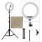 12INCH LED BEAUTY LIVE RING LIGHT WITH STAND COLOR 3 + PHONE HOLDER