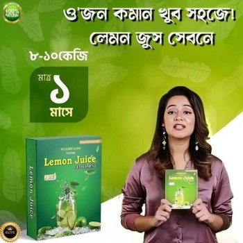 Natural Lemon Juice of Healthy Weight Loss with Slim Body