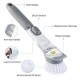 Automatic Detergent Sponge Brush Kitchen Cleaning Tool Long Handle