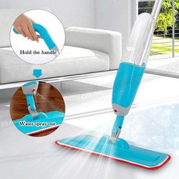 Manual Spray Mop Floor Cleaner 360° Microfiber Pads  Spin Head Dust Mop